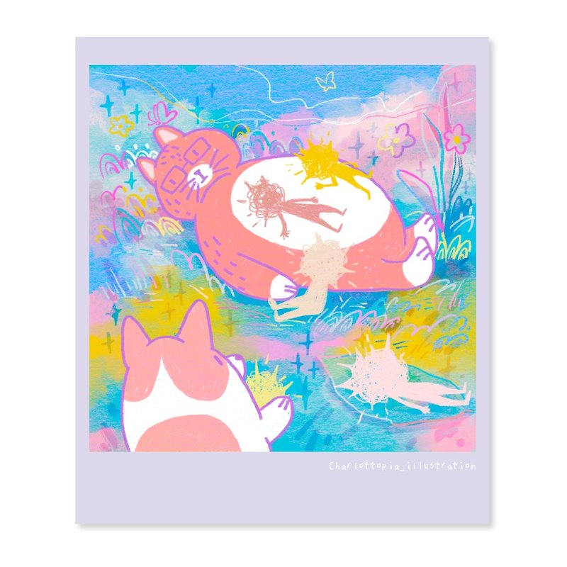 【予約販売】セレンディピティの予期せぬ美麗絵画シリーズ 言葉のないポスター - ポスター・絵 - 紙 ピンク