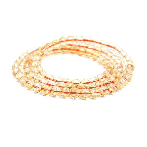 正佳珠寶 Gemsrich Jewelry 【正佳珠寶】黃水晶 冰種切面黃水晶 6mm 黃水晶三圈手珠