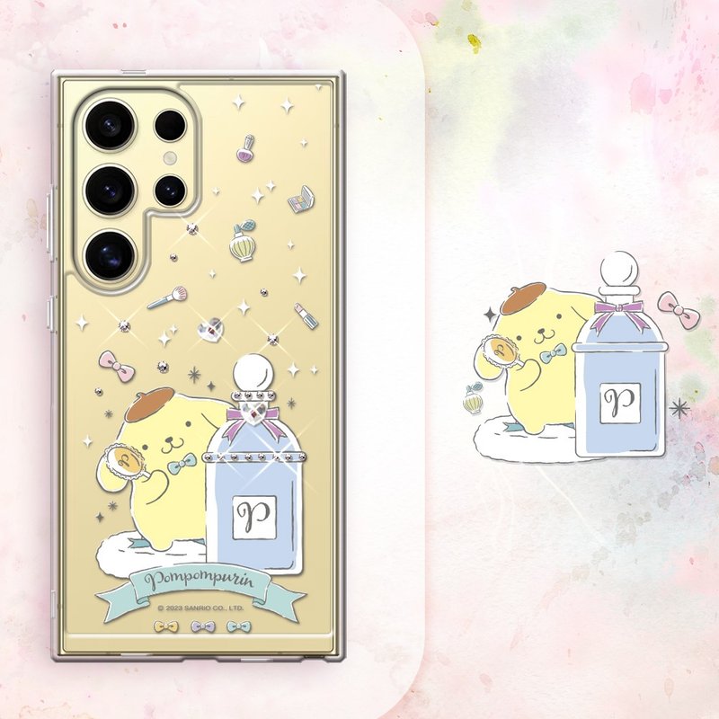 三麗鷗 Samsung Galaxy S系列防震雙料水晶彩鑽手機殼-香水布丁狗 - 手機殼/手機套 - 其他材質 多色