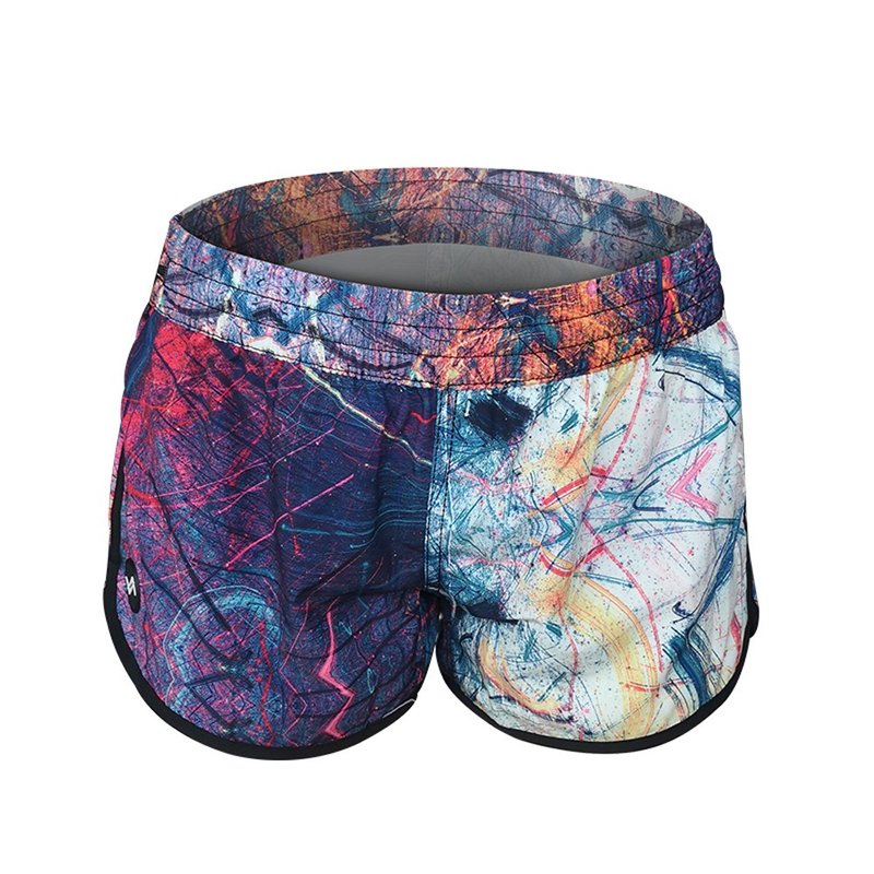 Women's Loose Quick-Drying Beach Sports Shorts (Sparks) - Women's Sportswear Bottoms - Waterproof Material Multicolor