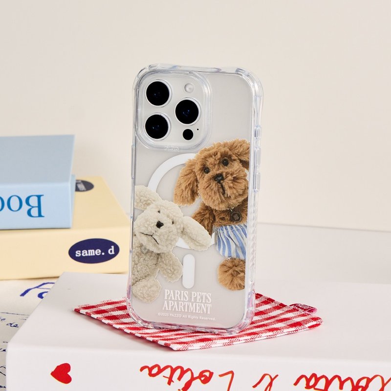PARIS PETS狗狗大集合抗黃防摔MagSafe iPhone手機殼 - 手機殼/手機套 - 塑膠 多色