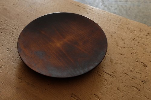 PINT 拭き漆の木皿 栃 24cm