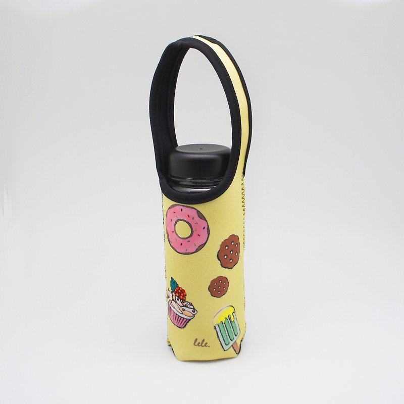 BLR Water Bottle Tote  LeLe [ Dessert ] TC48 - Beverage Holders & Bags - Polyester Yellow