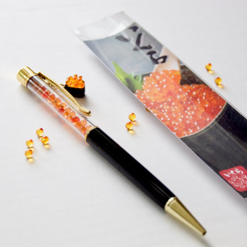 Ballpoint pen for salmon roe lovers - ไส้ปากกาโรลเลอร์บอล - พลาสติก สีดำ