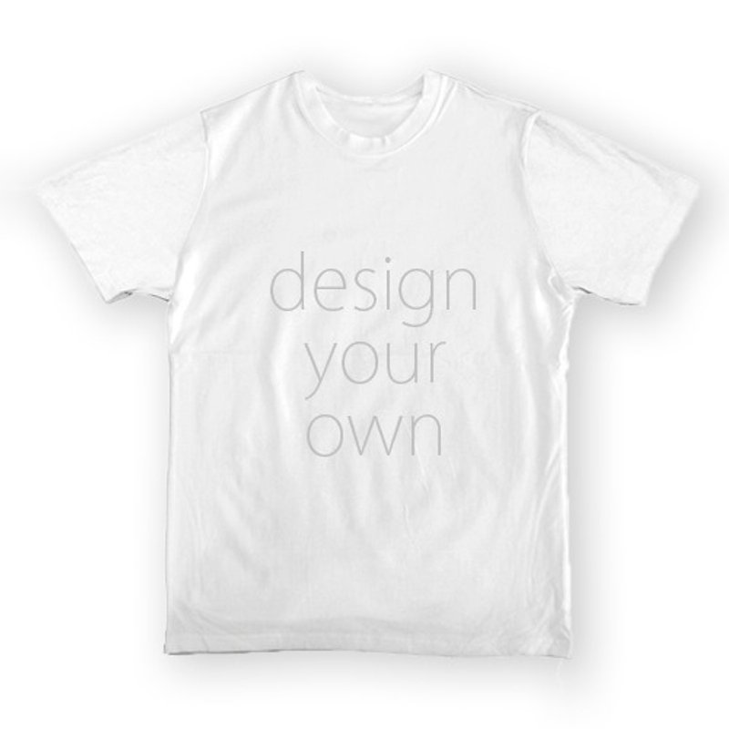 單面 / 客製化 / 白 / 中性 / 棉T-shirt / AC4-01 - 女 T 恤 - 其他材質 白色