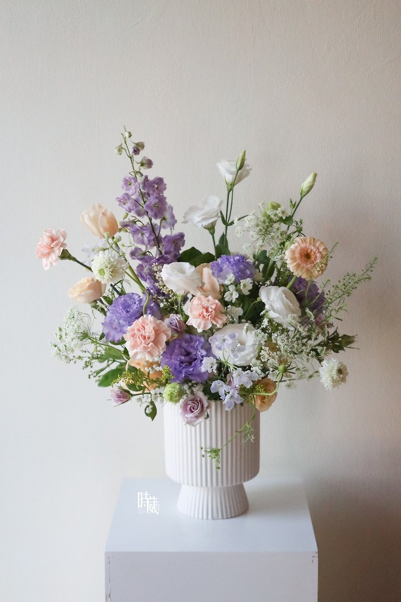 Love Champagne Purple Carnation Flower Pot Mother's Day Course/Taichung Area - Plants & Floral Arrangement - Plants & Flowers 
