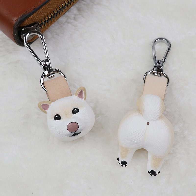 [Add-on items - do not buy separately] Leather hook and loop (without accessories) - Charms - Genuine Leather 