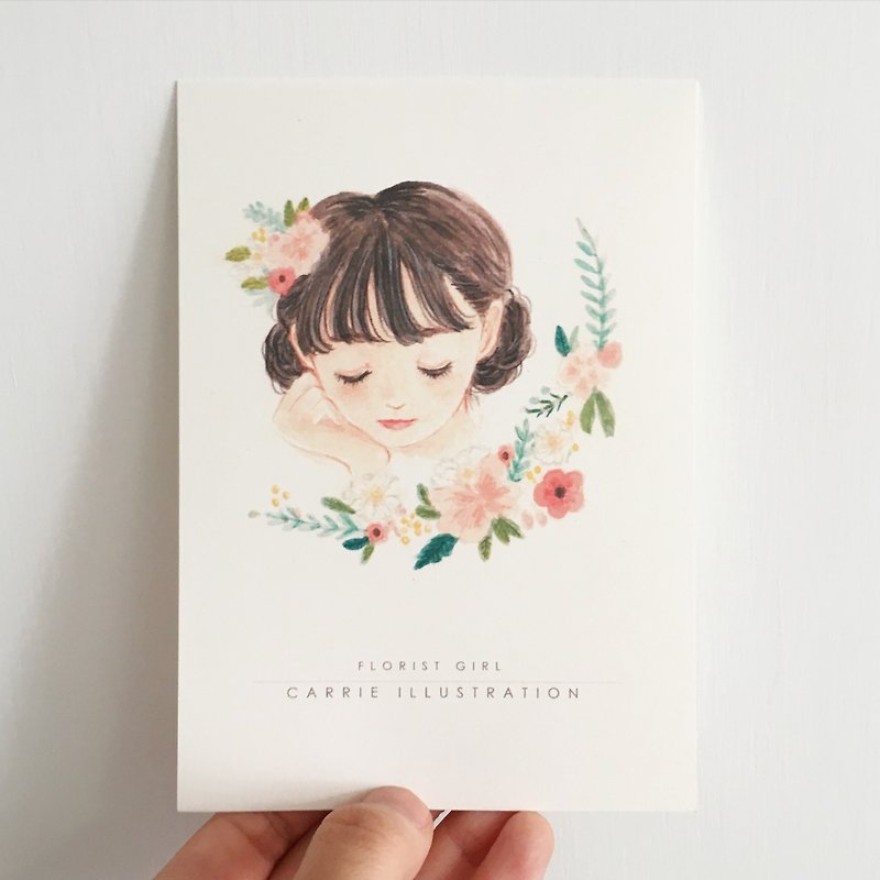 / Postcard / Florist / - Cards & Postcards - Paper Multicolor