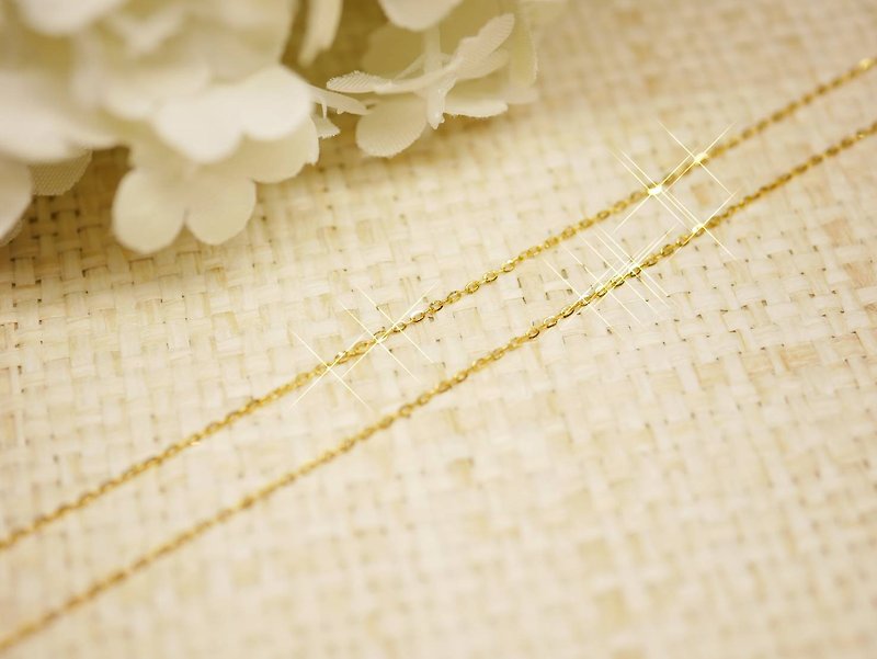 Gold Necklace-Dancing Chain-Gold 9999 - สร้อยคอ - ทอง 24 เค สีทอง