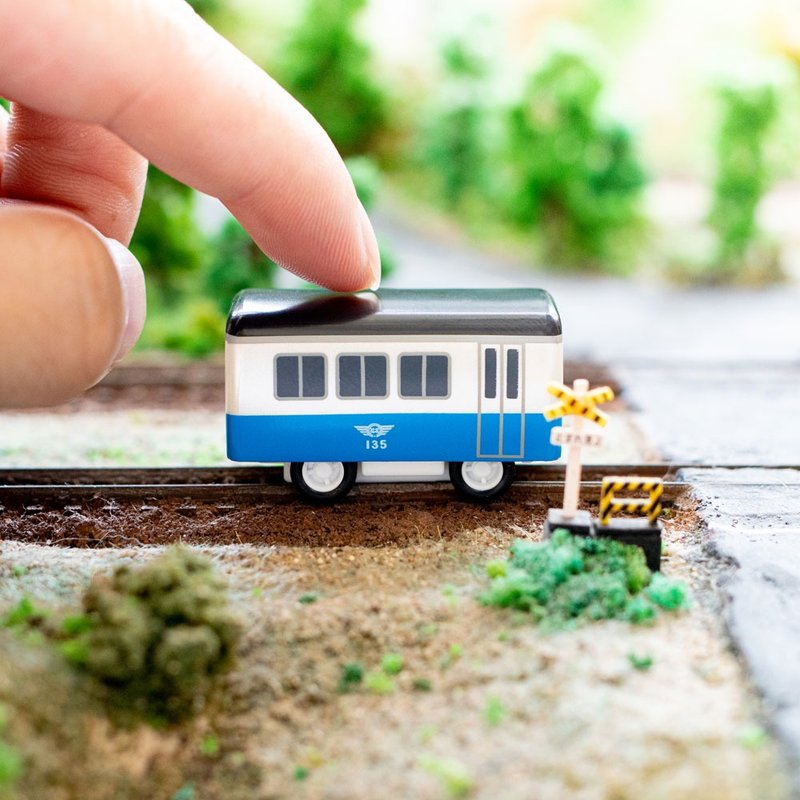 糖鐵135號巡道車 微型迴力車 馬口鐵盒收藏盒裝 - 公仔/玩偶 - 塑膠 