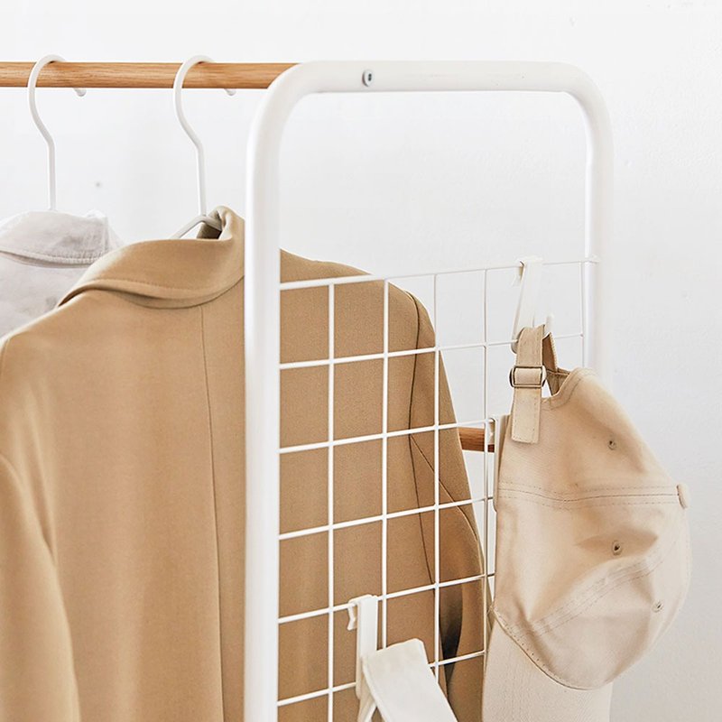 Alta grid hanging clothes rack - grid hook (white single entry) - ตู้เสื้อผ้า - โลหะ ขาว