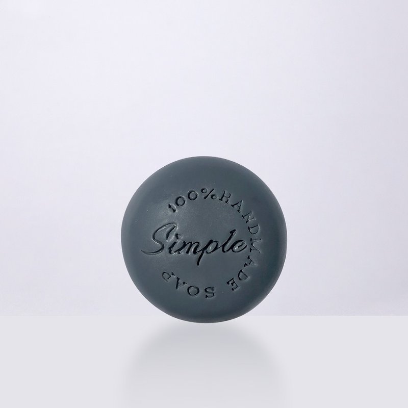 Bamboo Charcoal Oil Control Soap- Handmade soap suitable for oily skin - สบู่ - พืช/ดอกไม้ สีเทา