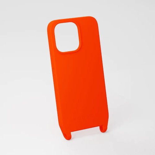 XOUXOU XOUXOU / FARBE掛繩款手機殼-霓虹橘Neon Orange