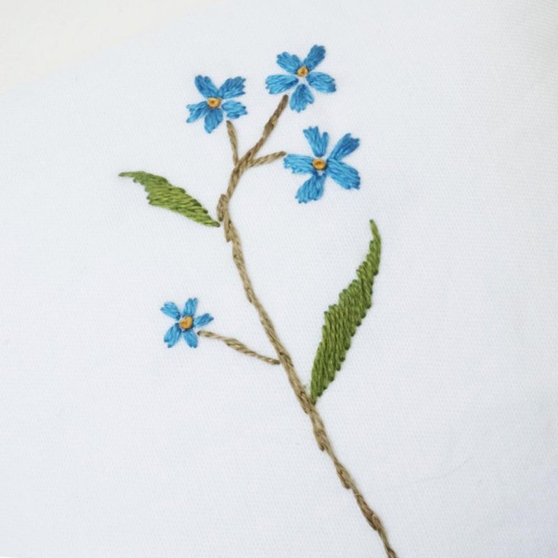 High-grade hand-embroidered fragrance pack-forget-me-not plants (free cotton pillow pack) - น้ำหอม - ผ้าฝ้าย/ผ้าลินิน 