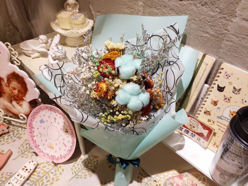 漫森態 花束 乾燥花 不凋花 畢業花束 紀念日 - 乾燥花/永生花 - 植物．花 多色