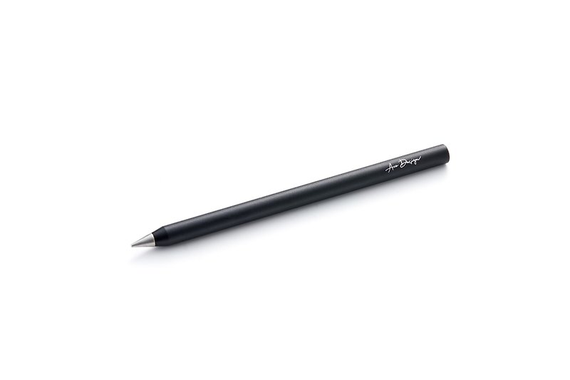 【金屬永恆鉛筆禮盒】支援兩款筆頭/隨身攜帶真皮筆套/客製化鐫刻 - 鉛筆/自動鉛筆 - 鋁合金 黑色