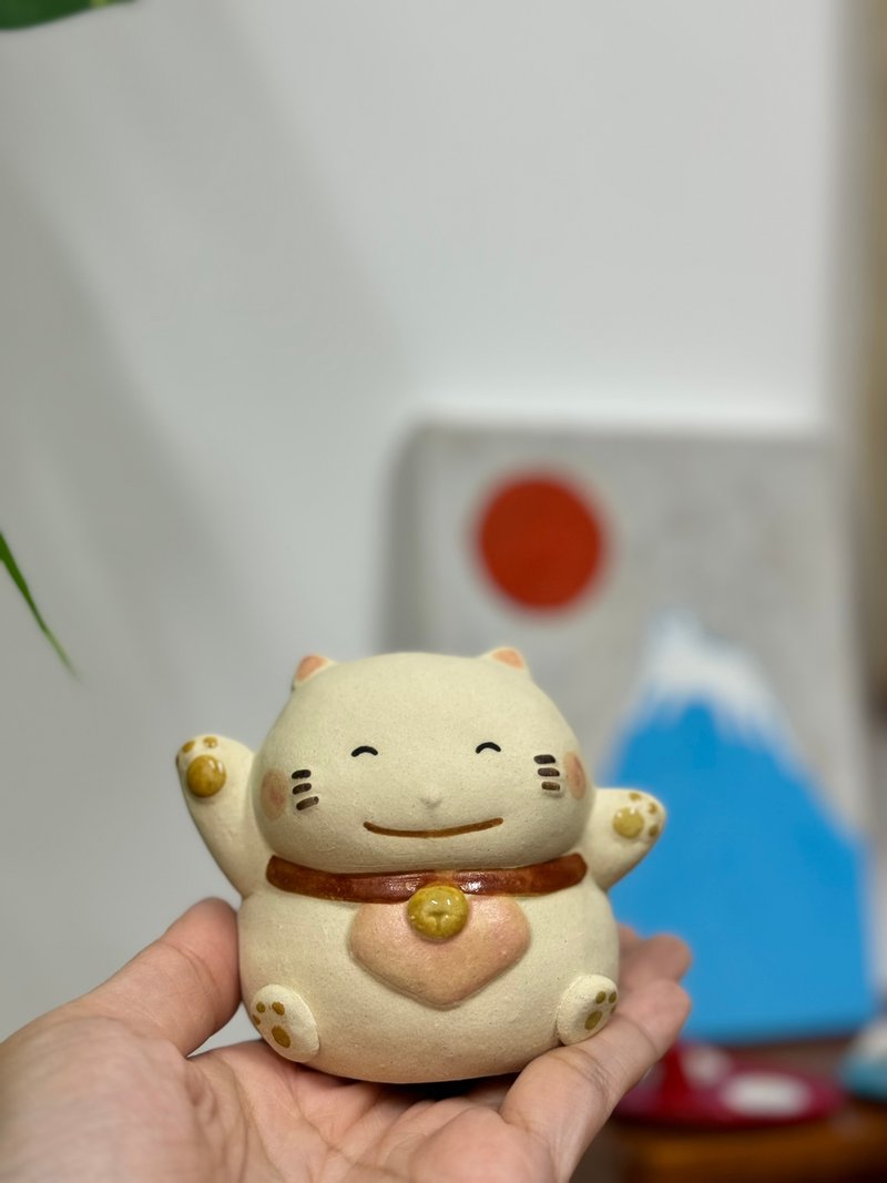 BB Ceramic Lucky Cat - ของวางตกแต่ง - ดินเผา 