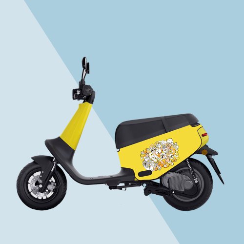 JB Design文創設計 gogoro防刮車套-iD56 貓咪大集合