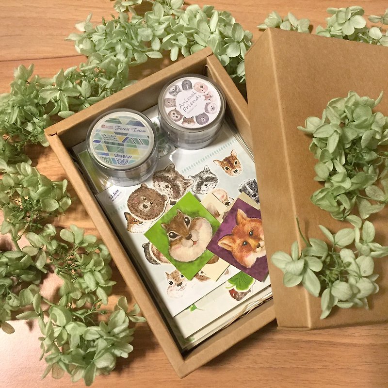Forest Friends Gift Box | Taipei Zoo Joint - Stickers - Paper Brown