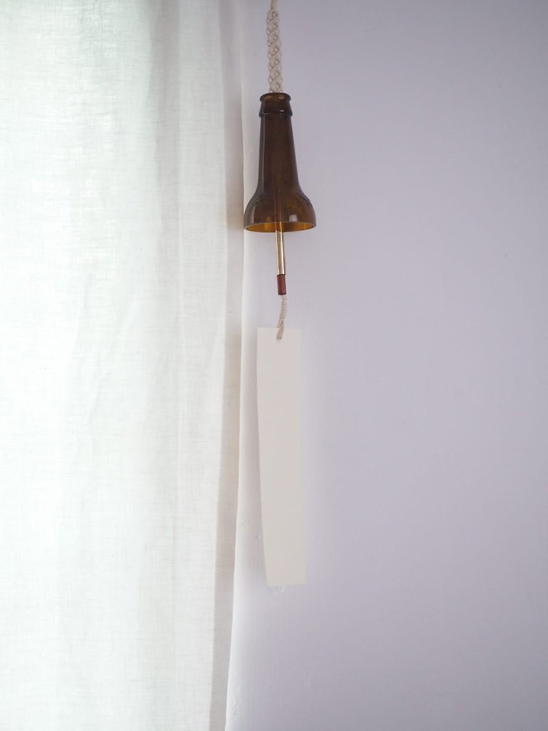 Braided glass wind chimes - Items for Display - Glass Brown