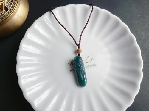 樂藏｜輕珠寶｜手作能量 天然緬甸玉翡翠 壽翁 祝壽 禮物 項鍊 玉牌 jadeite 長輩禮