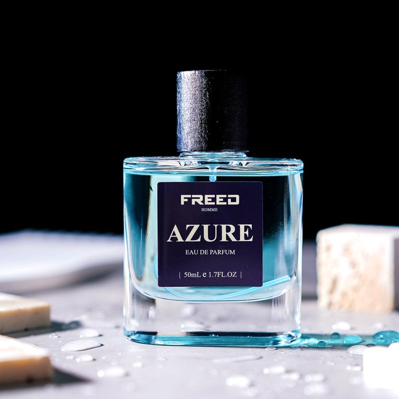 【FREED】蔚藍中性極淨香水- 50ML 男香水 生日禮物 客製化 - 香水/香膏 - 玻璃 藍色
