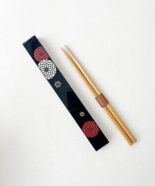 東京食器 - 讓你的料理變漂亮 百華系列 筷子&筷盒組 黑 /HAKOYA