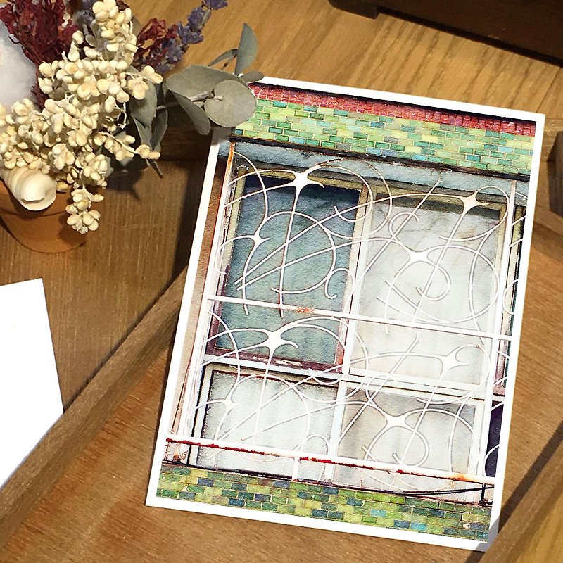 Old House Yan – Postcards from behind bars – 131 Tainan/Meteor Dance Window Flowers - Cards & Postcards - Paper 