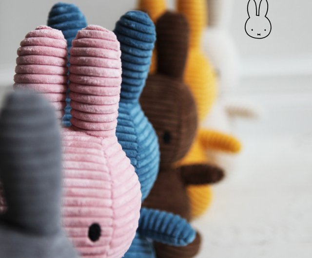 BON TON TOYS ミッフィー コーデュロイ ぬいぐるみ -グレー70cm