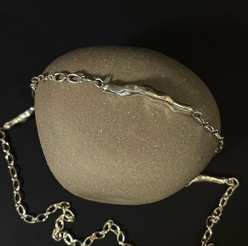 FLOW necklace - Necklaces - Silver 