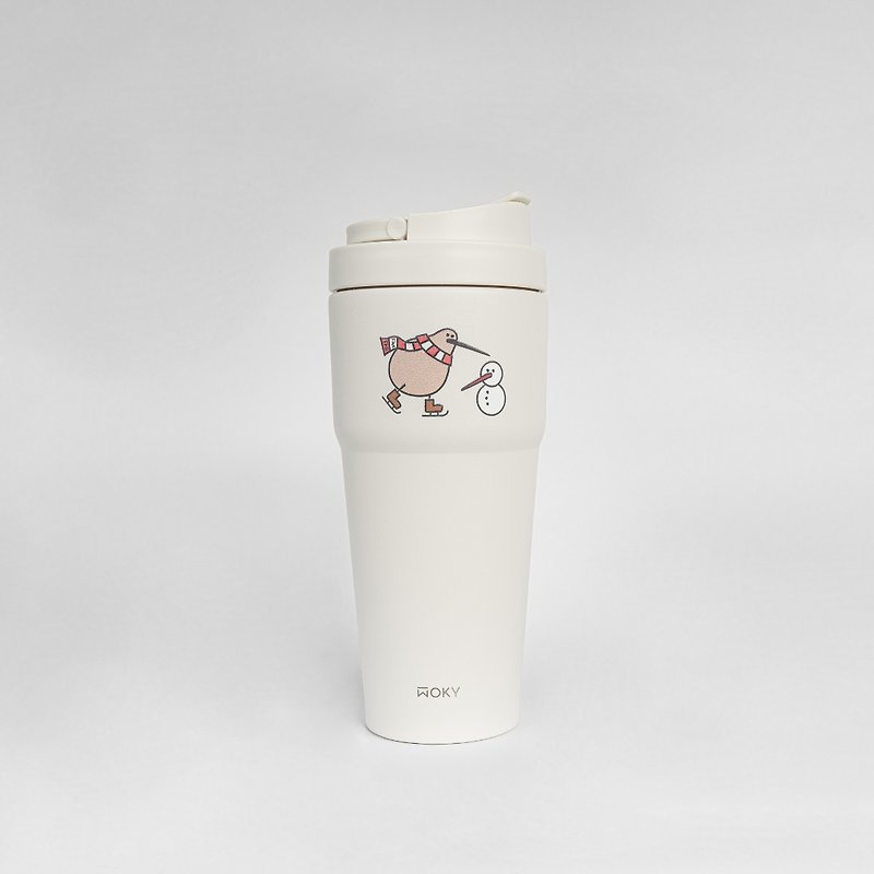 [Spot] Fafa xWOKY Wo Kitchen Kiwi Bird Portable Mug - กระติกน้ำ - สแตนเลส ขาว