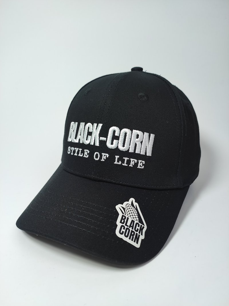 CAPTAIN CURVED ADJUSTABLE CAP Curved adjustable cap (GP230519NO1BK) - Hats & Caps - Cotton & Hemp Black
