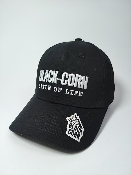 Black-Corn 黑玉米 CAPTAIN CURVED ADJUSTABLE CAP 弧形可調節帽(GP230519NO1BK)