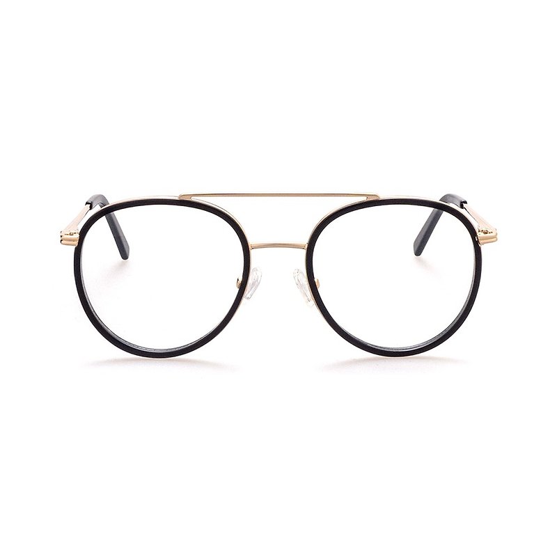 金属複合ダブルビームメガネ[ドイツのOBEアンクレットは顔を挟まない] UV420アンチブルーレンズの無料アップグレード - 眼鏡・フレーム - ステンレススチール 多色