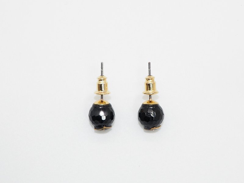 GD CLASSIC- black tourmaline earrings. Stone semantics - Energy - Earrings & Clip-ons - Gemstone 
