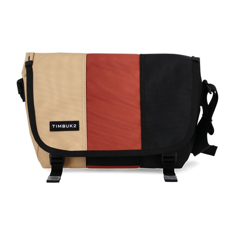 TIMBUK2 CLASSIC MESSENGER ECO Classic Messenger Bag XS/Earth/Brown Orange Black Color Matching - Messenger Bags & Sling Bags - Polyester Brown