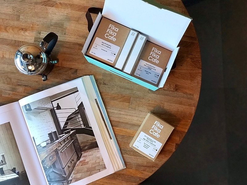 FikaFika 2019年 精選單品豆禮盒(共4款+2盒4入掛耳包) - 咖啡/咖啡豆 - 新鮮食材 