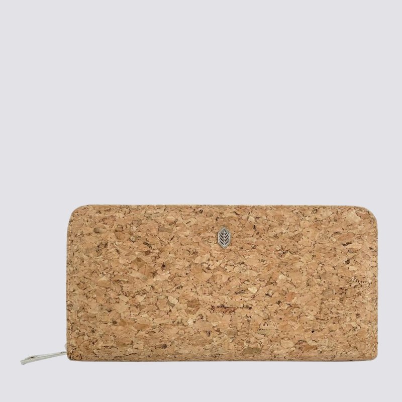 Cork Zip Around Wallet - 錢包/皮夾/長短夾 - 軟木/水松木 