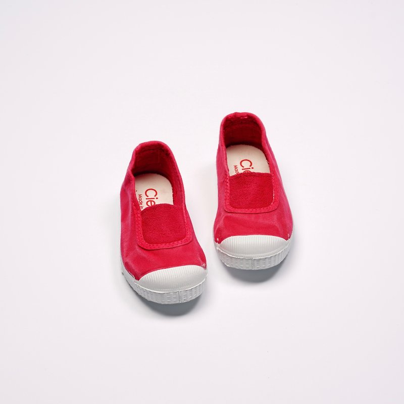 西班牙國民帆布鞋 CIENTA 75777 66 桃紅色 洗舊布料 童鞋 - 男/女童鞋 - 棉．麻 紅色