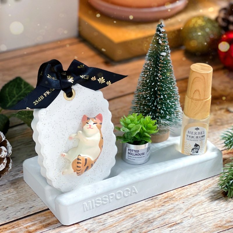 [Free Shipping + Free Carry Bag] Cat Christmas Miniature Scent Expansion Gift Box・4 styles to choose from・Pet-friendly fragrance - น้ำหอม - น้ำมันหอม สีแดง