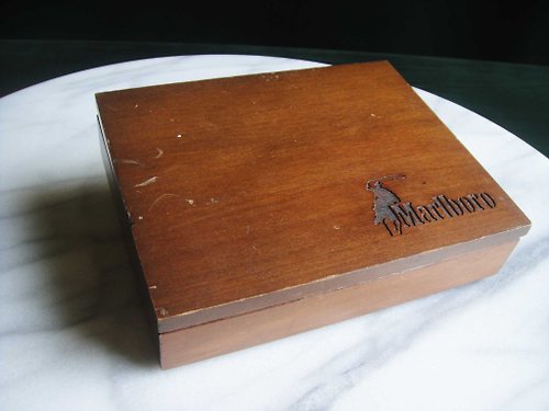 老時光OLD-TIME Vintage & Classic & Deco 【老時光 OLD-TIME】早期二手Marlboro菸品收納盒