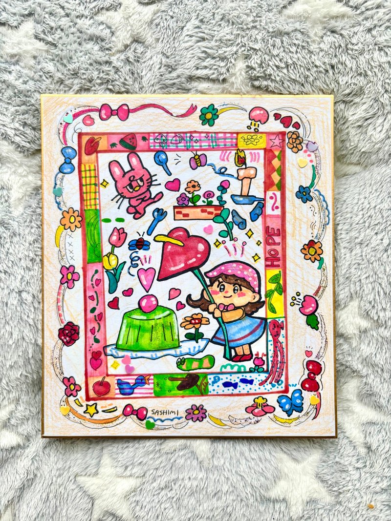【幸せを呼ぶ】好きなものマップインテリアアート - 海報/掛畫/掛布 - 紙 