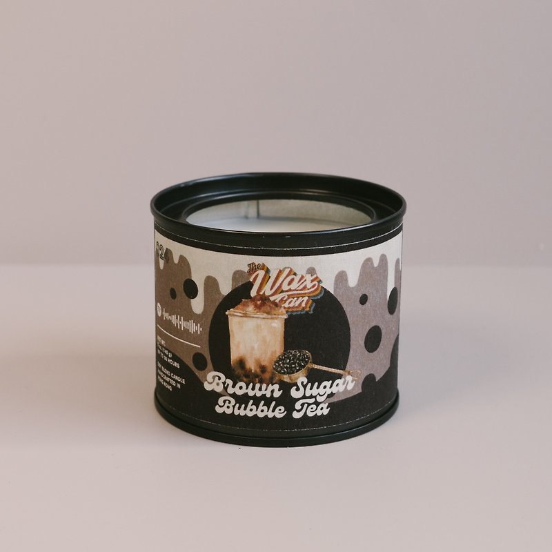 黒糖タピオカミルクティ | 怪奇な香りの大豆アロマキャンドル 140g - キャンドル・燭台 - 蝋 