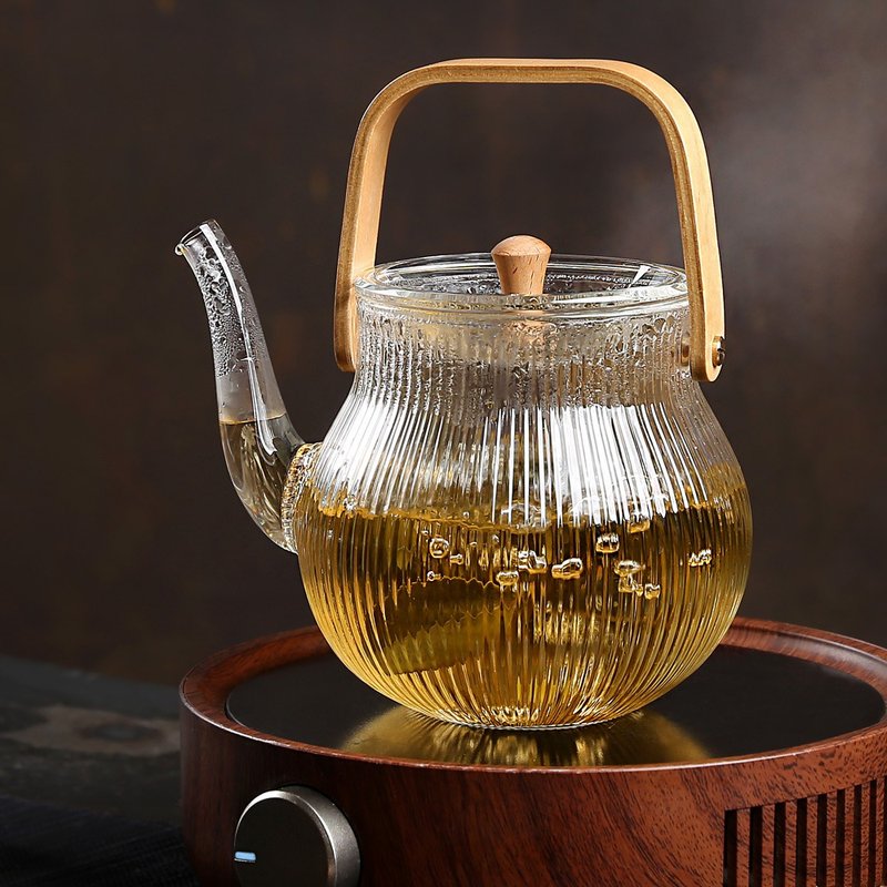 Silver Lining Glass Teapot(700ml) - ถ้วย - แก้ว 