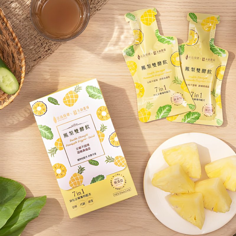 【吉品保健】鳳梨雙酵飲14入/盒 - 養生/保健食品/飲品 - 新鮮食材 