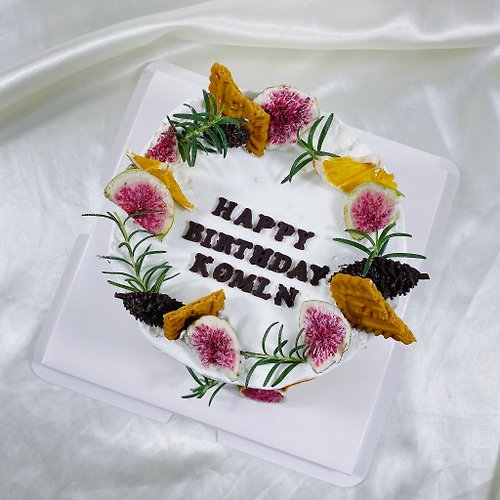 GJ.cake 無花果 森林 生日蛋糕 客製 造型 翻糖 母親節 女友款 6吋 宅配