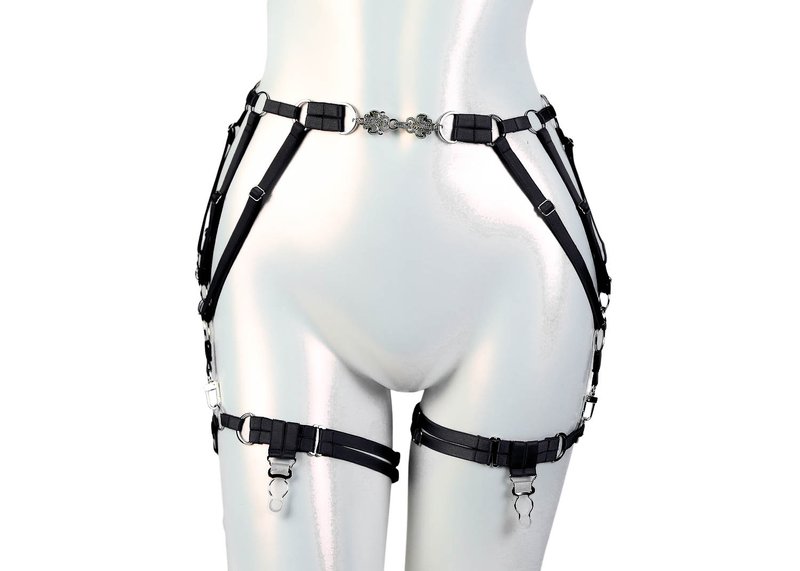 Yennifer Garter Belt Black - 其他 - 其他材質 黑色