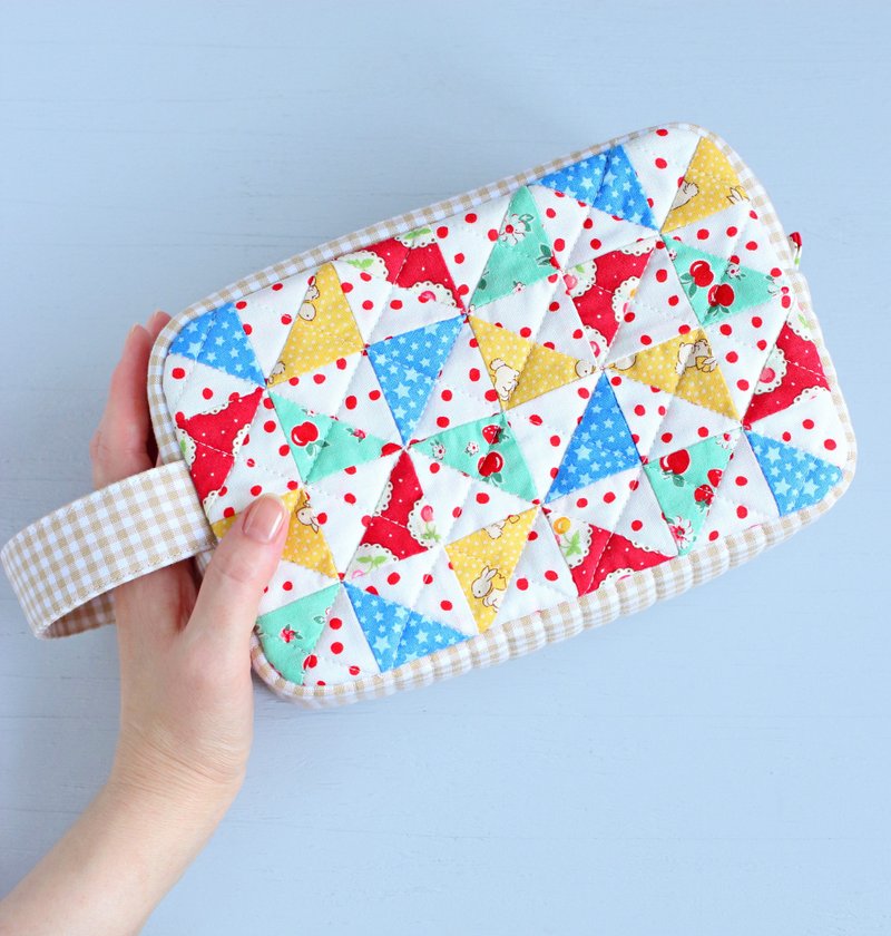 PDF Rectangular Pouch with Handle Sewing Pattern - 手工藝教學/工具書 - 其他材質 