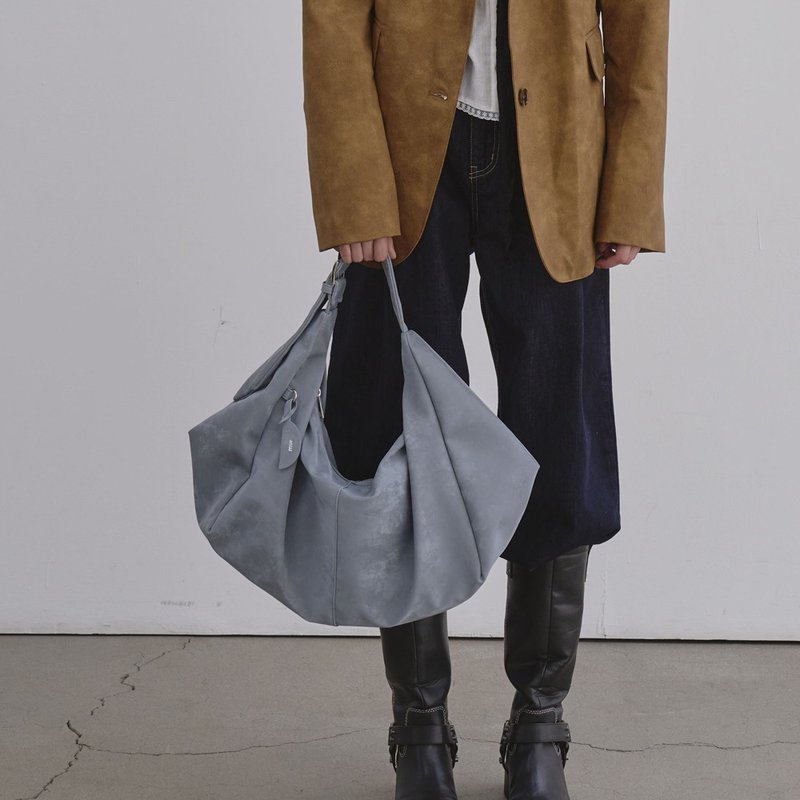 韓國製 MUR Romi hobo bag 手袋/單肩包/上肩袋/手提袋 Denimblue - 側背包/斜背包 - 環保材質 