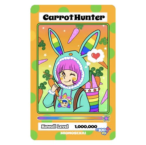 ugoku-sticker MIOCHINコラボステッカー Carrot Hunter